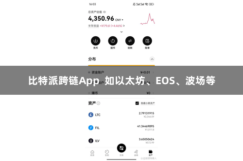 比特派跨链App 如以太坊、EOS、波场等