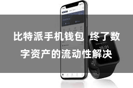 比特派手机钱包  终了数字资产的流动性解决