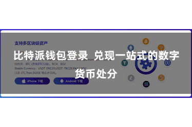 比特派钱包登录  兑现一站式的数字货币处分