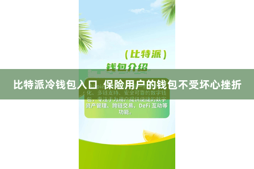 比特派冷钱包入口  保险用户的钱包不受坏心挫折