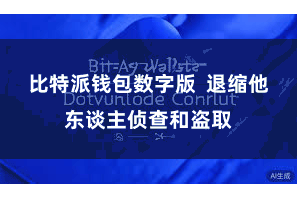 比特派钱包数字版  退缩他东谈主侦查和盗取